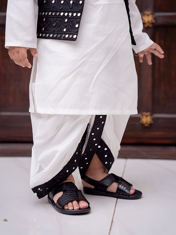 Dhoti + Kurta + Waistcoat 3 Pc 1-3 Years