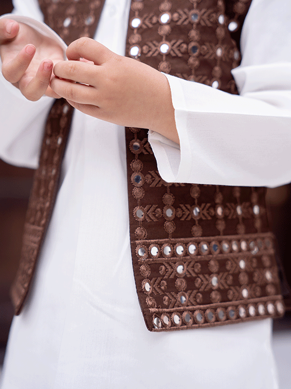 Dhoti + Kurta + Waistcoat 3 Pc 1-3 Years