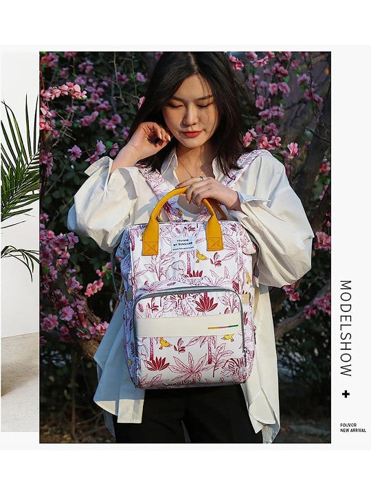Pink Jungle Baby Diaper Bag-DB219