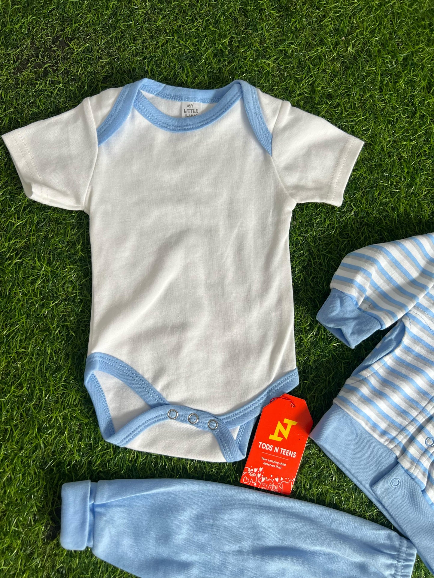Teddy 3 Piece Dress Tropical 0-9M