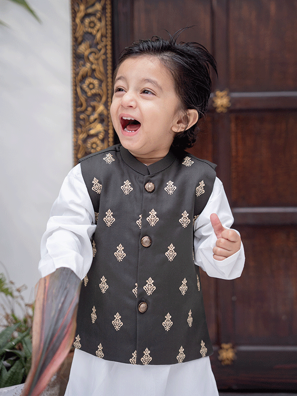 Green Crown 3 Piece Eastern Dress (6-36M)