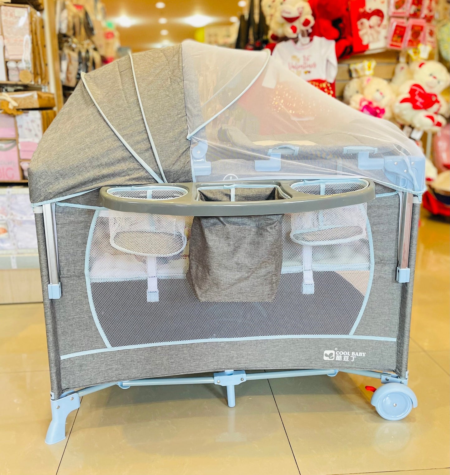 2 in 1 Cool Baby Playpen WIth Rocker Function-BZ-960F