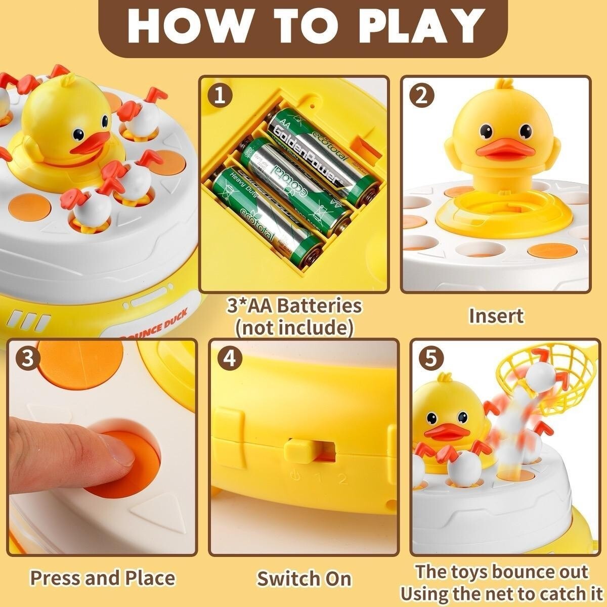 Interactive Duck Catch Game for Kids - ME-172