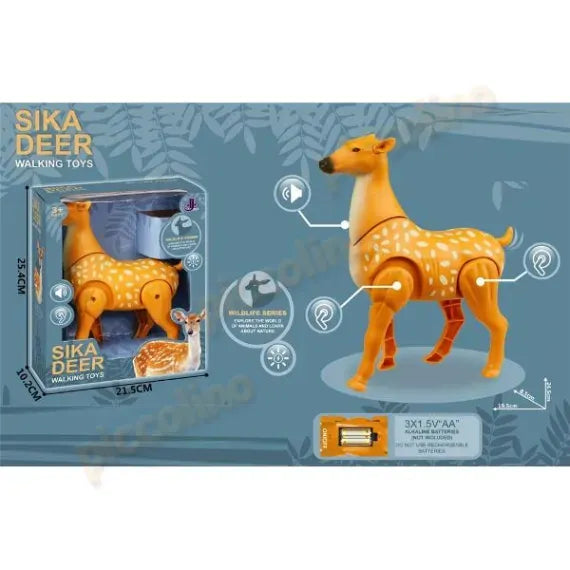B/o Sika Deer W/ Light& Music 333-54