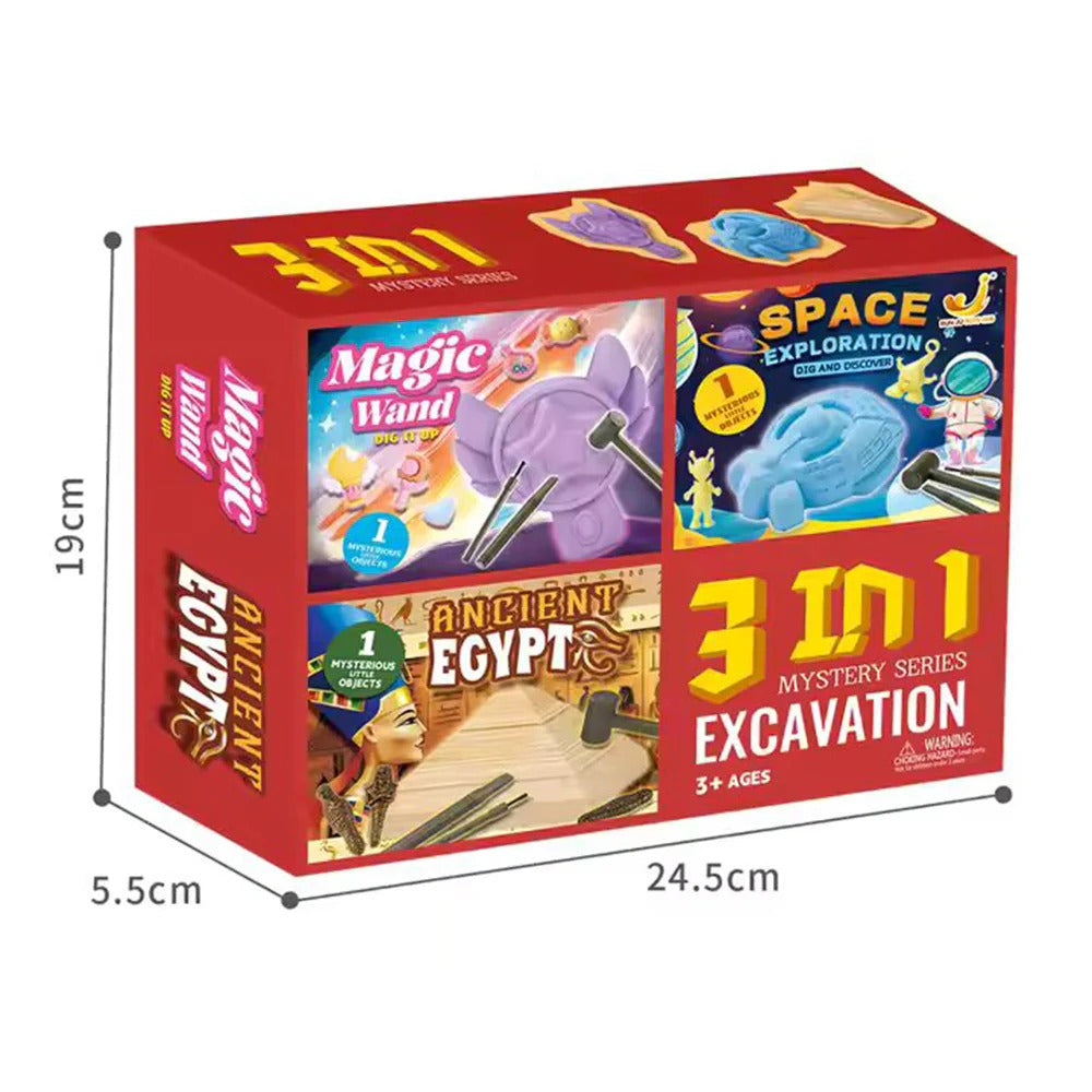 DIY 3 in 1 Excavation Mystery Series-AT726-1