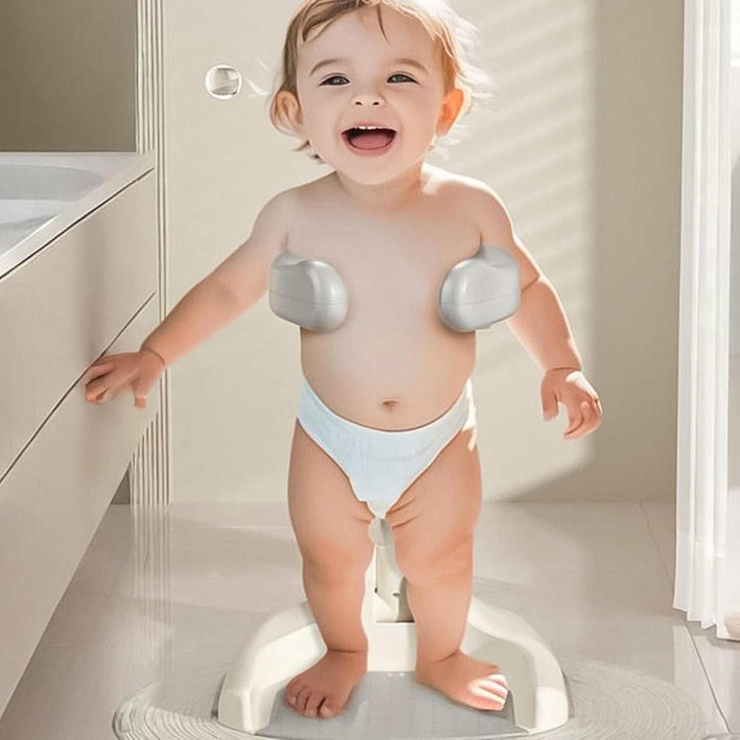 Shower Stand Bather for Baby Foldable Adjustable - Imported - BZ-6050