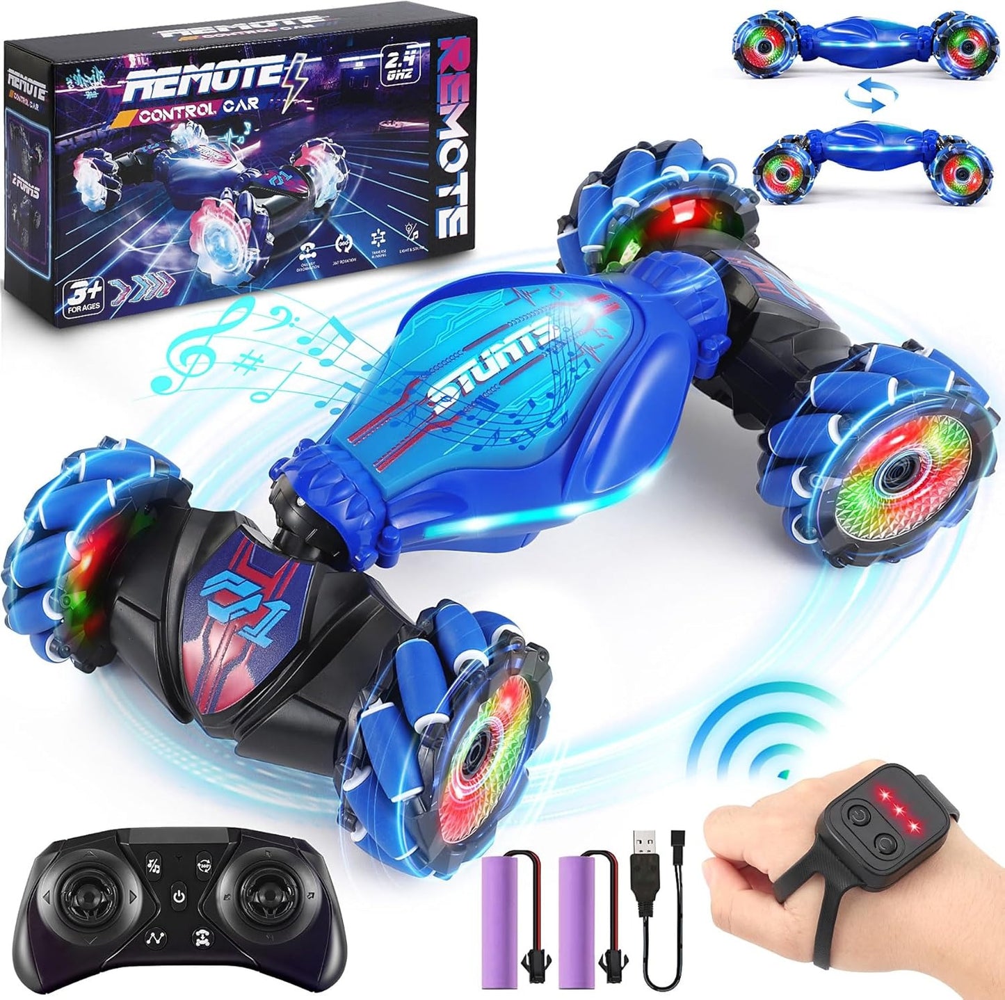 R/C Stunt Car W/ Battery & Watch - CV8818-108A