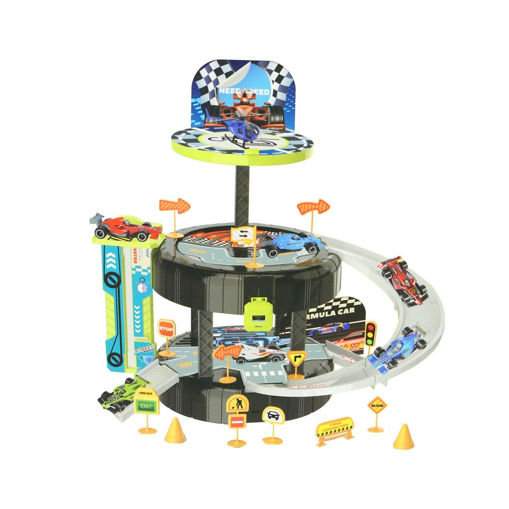 Tire Rail Alloy Car Track Set - 6686