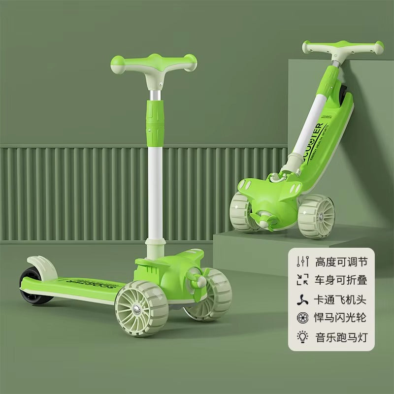 3-in-1 Foldable Kids Scooty - BZ-S-602