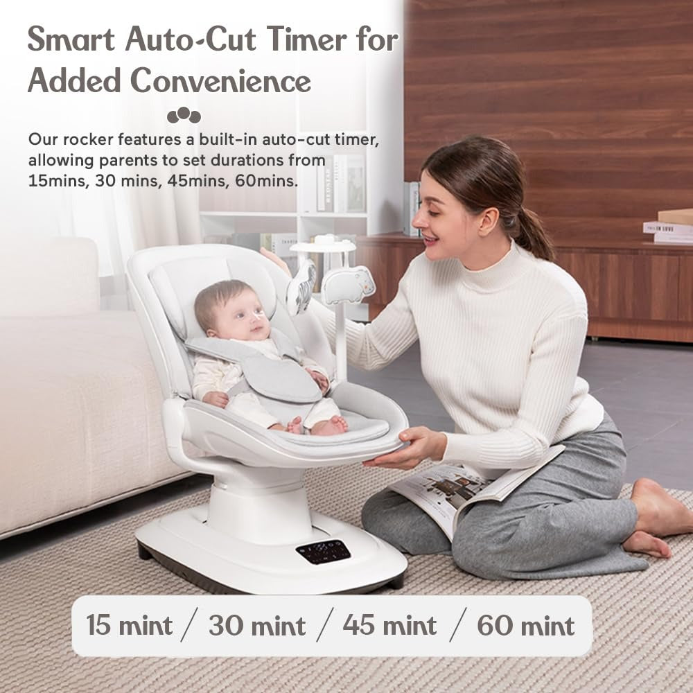Mastela Baby Electric Rocking Chair Bed Coaxing Artifact for Newborn