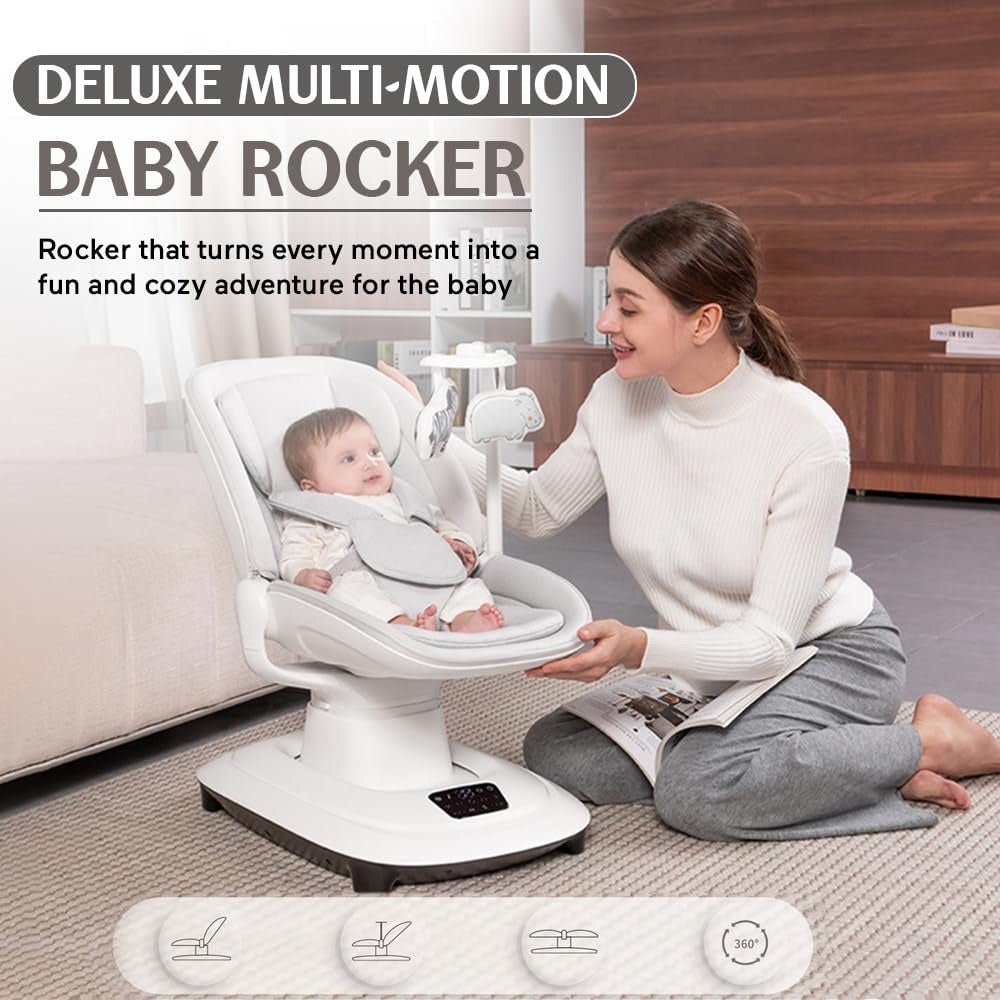 Mastela Baby Electric Rocking Chair Bed Coaxing Artifact for Newborn