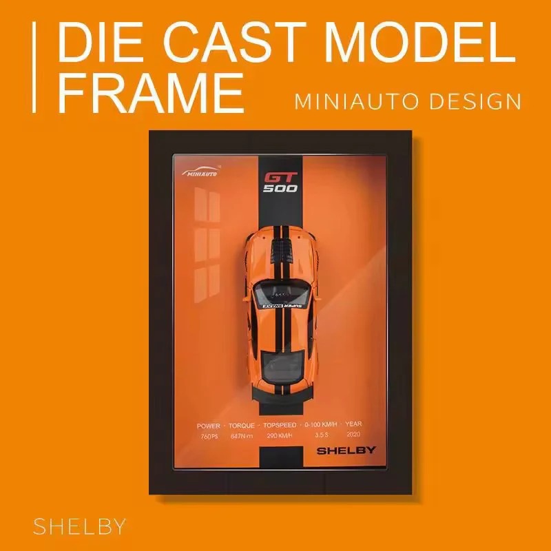 1:32 Mustang GT500-3D Metal Framed DEI Cast Model - 8035A