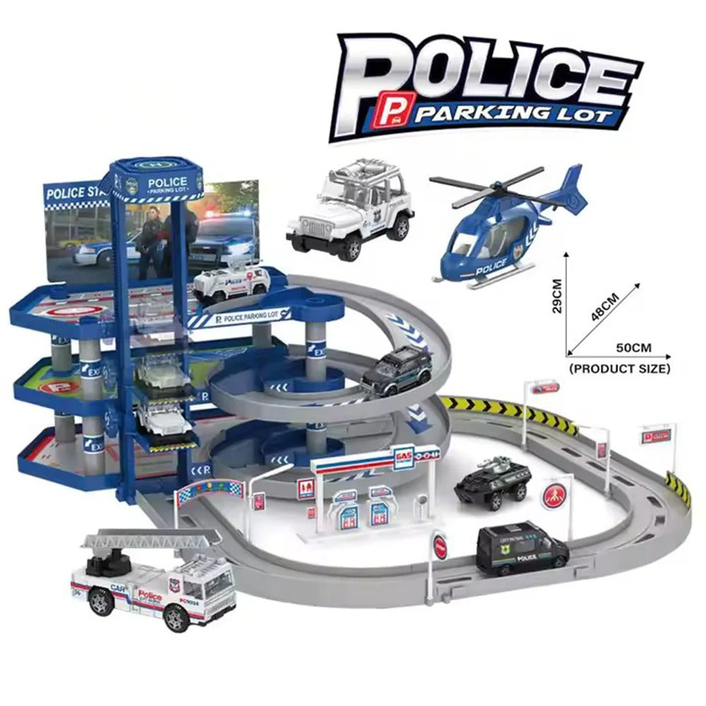 Police Parking Lot Track Set - 5599-131A