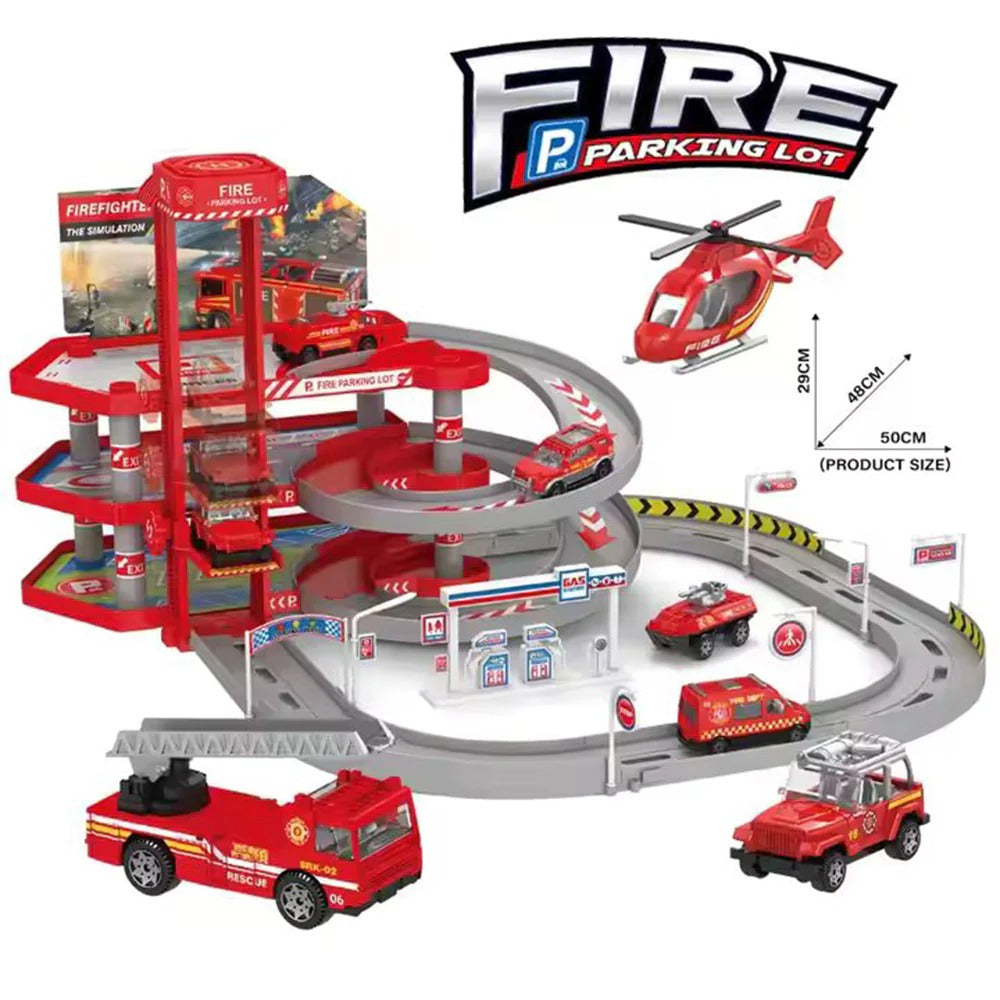 Fire Parking Lot Track Set - 5599-136A