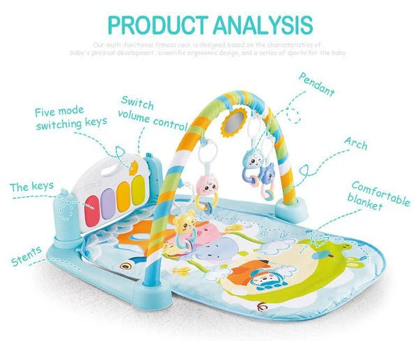 Baby 5-in-1 Piano Play Gym mat - BZ-9955