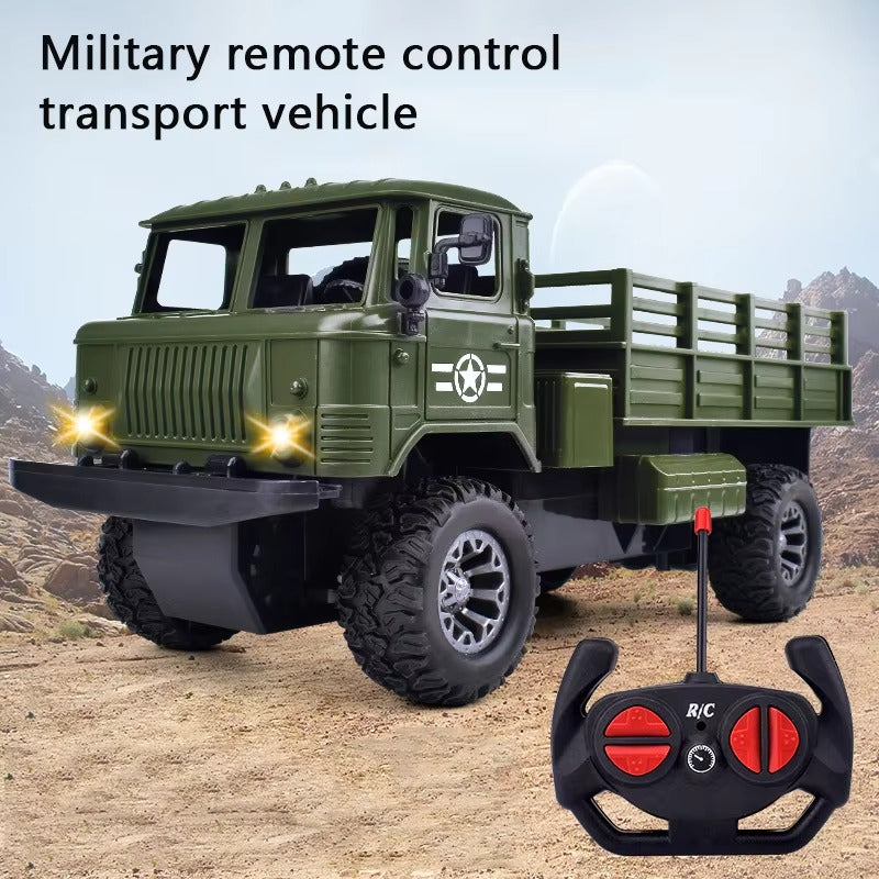 R/C Military Truck W/USB Charger - 2449B