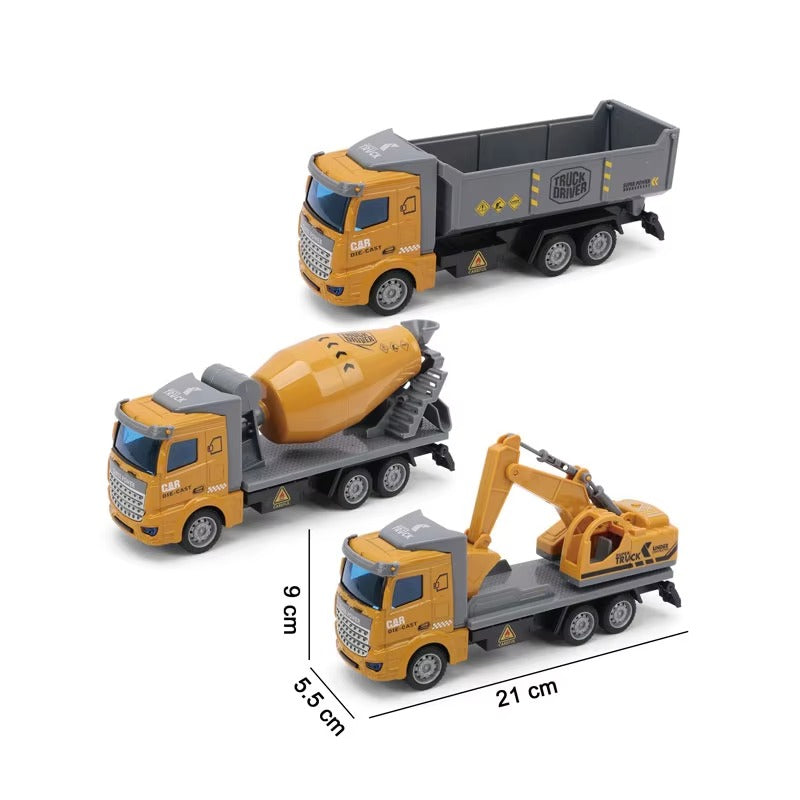 Pull Back Enginering Metal Truck - JM666-51