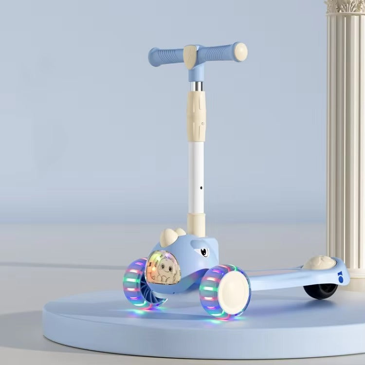 3-in-1 Kids scooty with PU wheels and Safety Handle - BZ-S-668