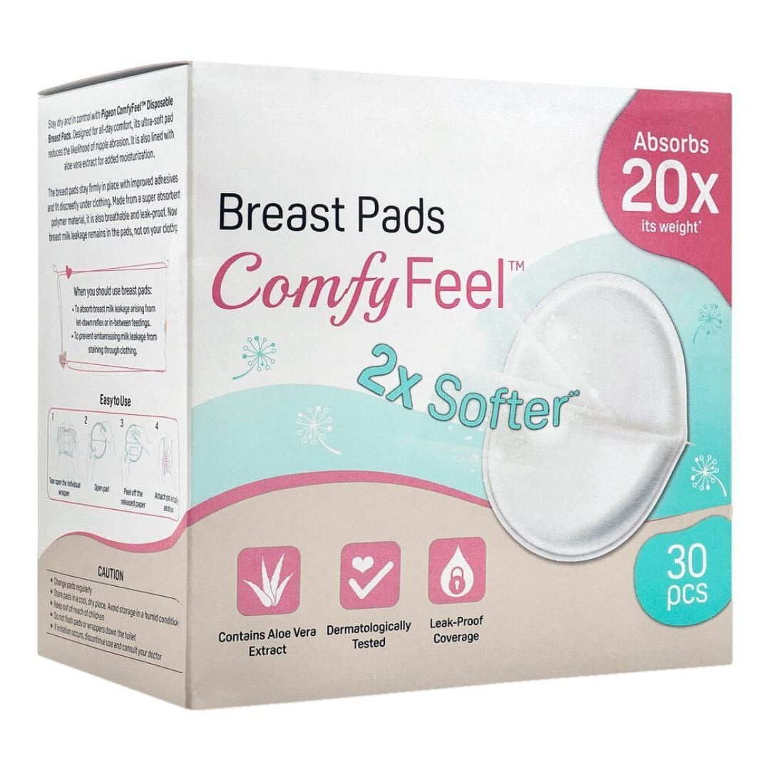 FE177-30-pieces Disposable Comfy Feel 2x Softer Breast Pads