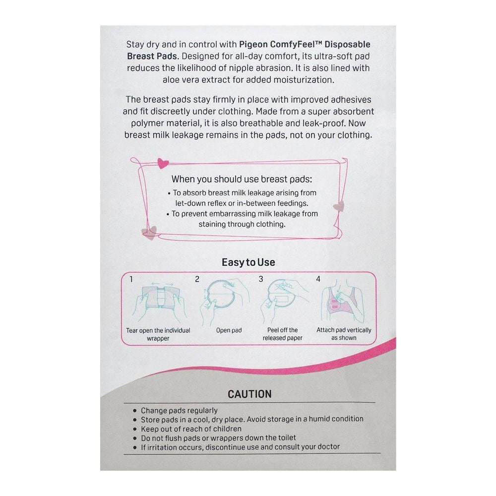 FE177-30-pieces Disposable Comfy Feel 2x Softer Breast Pads