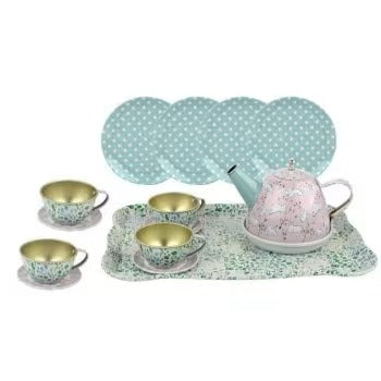 Refined Metal Tea Set-966-D55