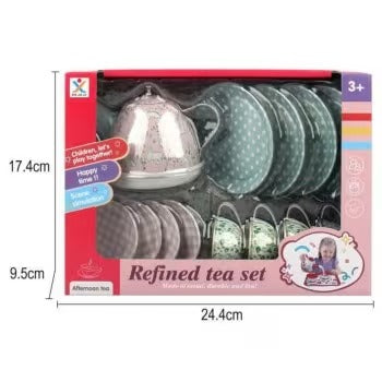 Refined Metal Tea Set-966-D55