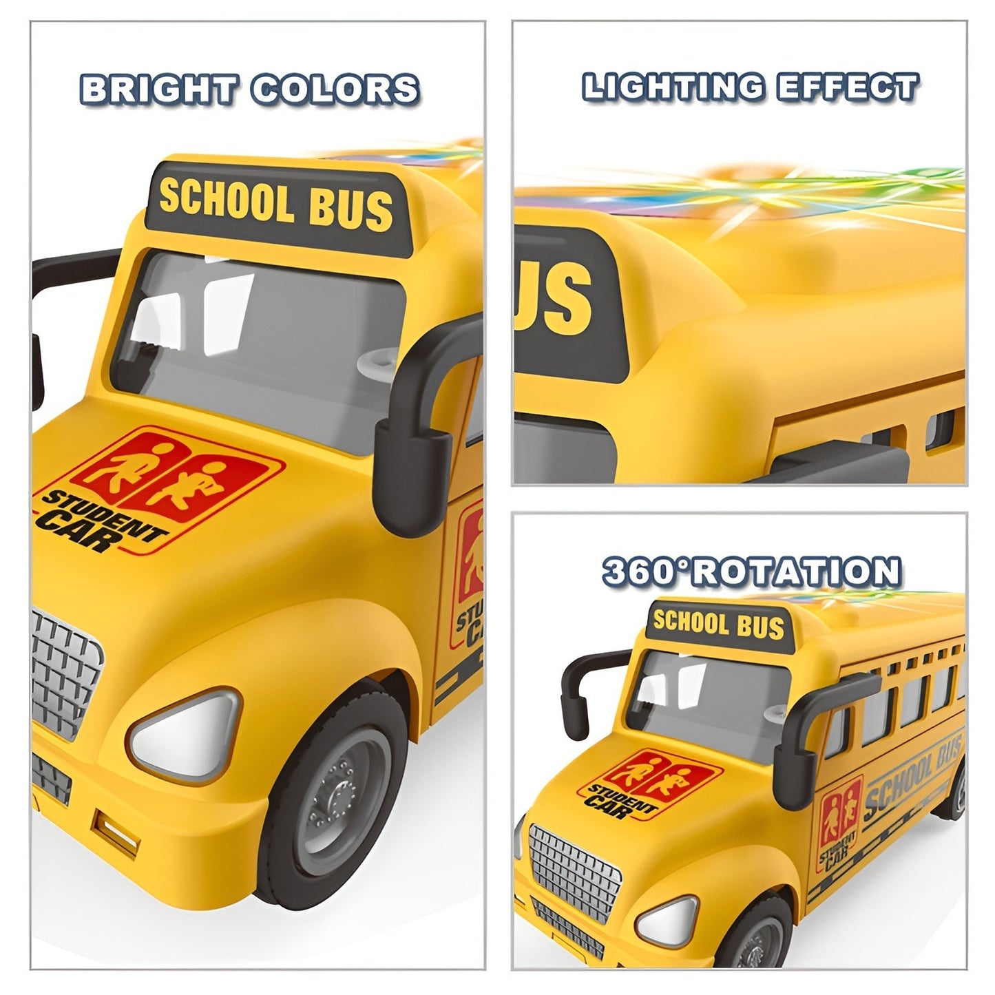 School Bus W/ Light & Music - A422-1Y