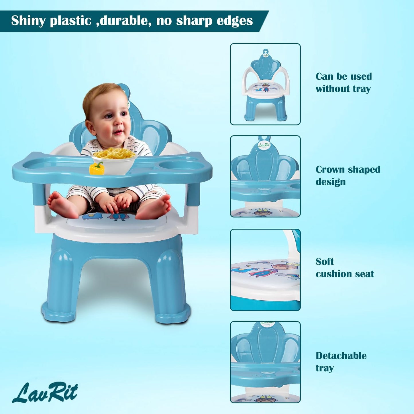 Baby Feeding Chair + Booster-Crown