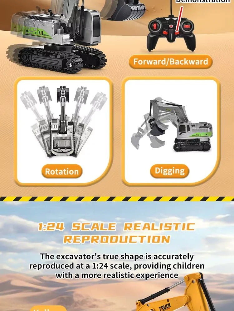 eavy Construction Remote Control Excavator - 700-C2
