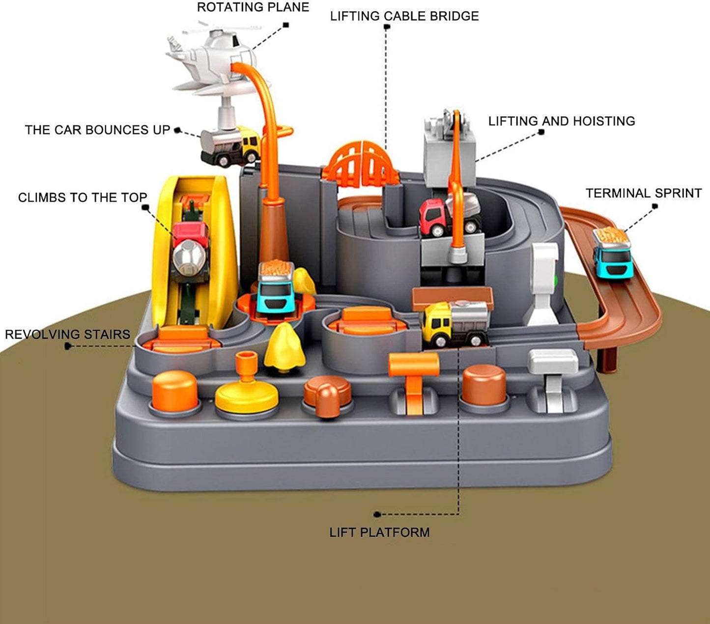 Car Adventure Toys Race Track Game - 688-5