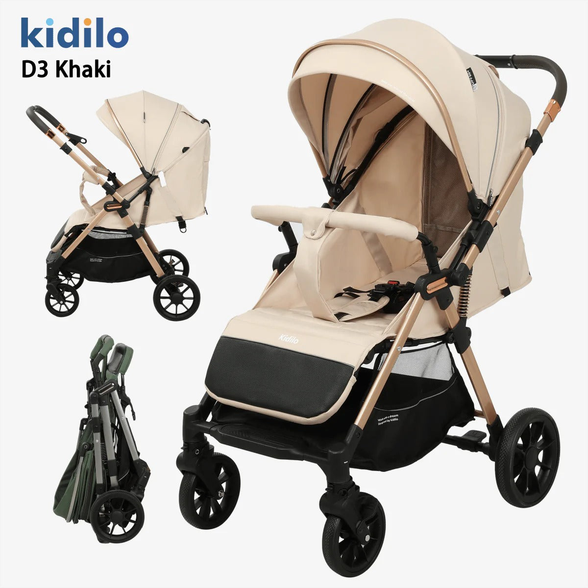 Kidilo Stroller For Comfortable Baby Rides-BZ-D3