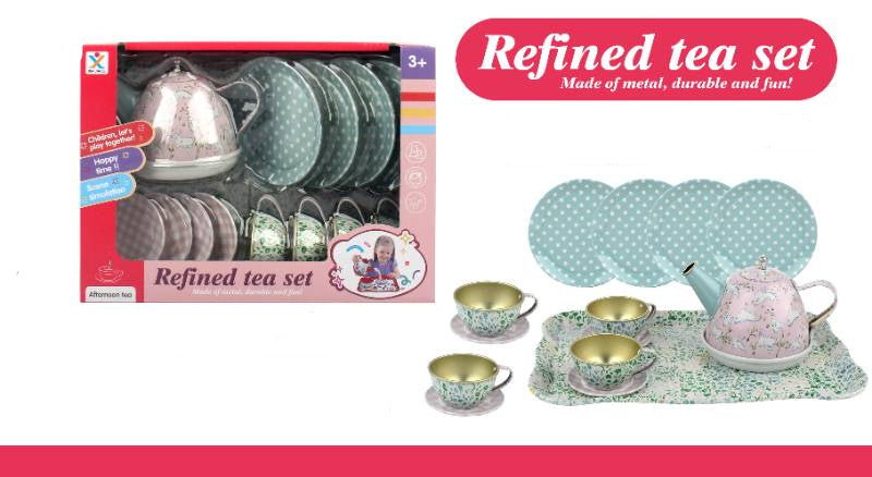 Refined Metal Tea Set-966-D55
