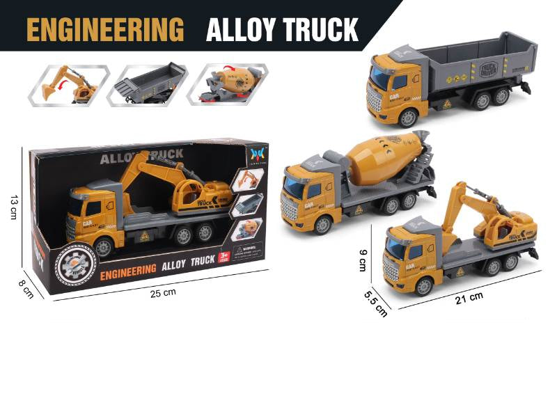 Pull Back Enginering Metal Truck - JM666-51