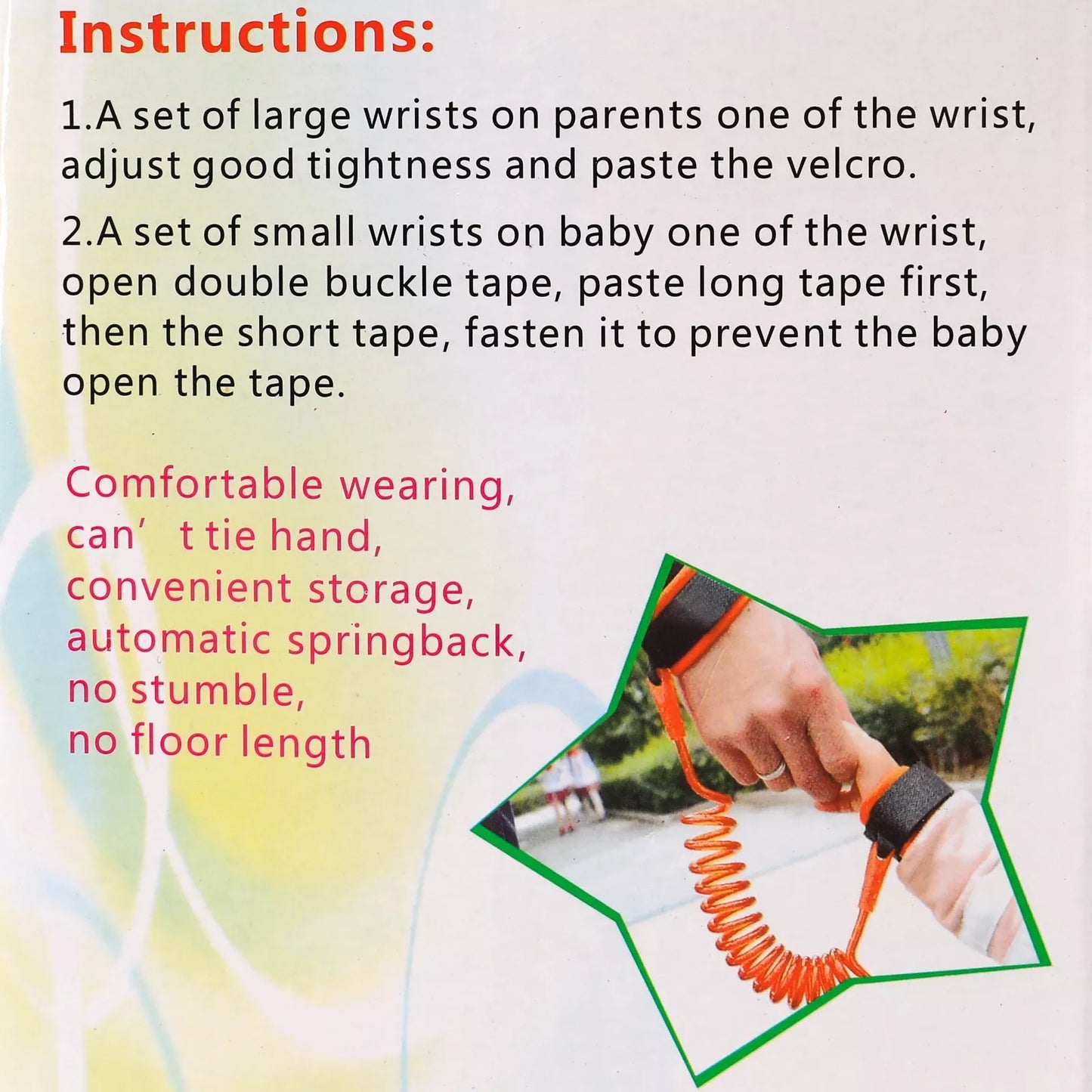 BA85-Baby Child Anti Lost Safety Wrist Strap