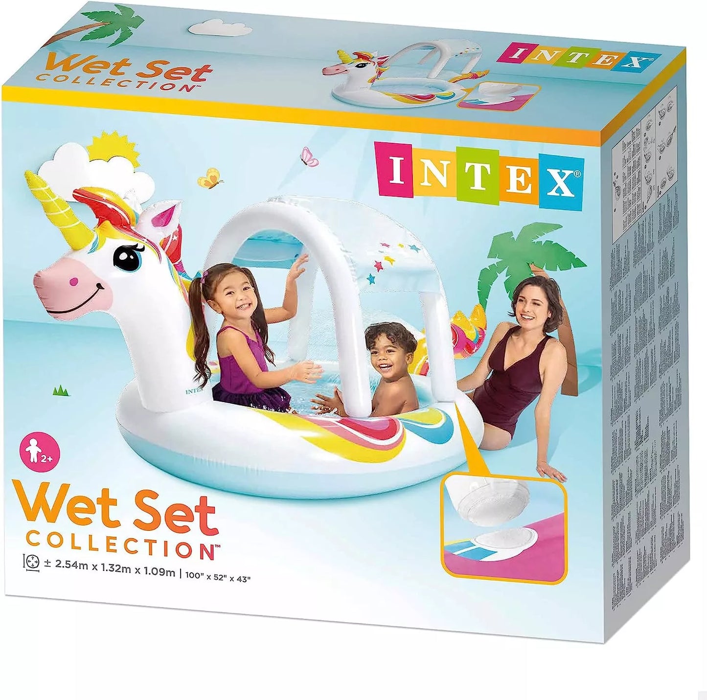 Unicorn Inflatable Spray Kiddie Pool 58435
