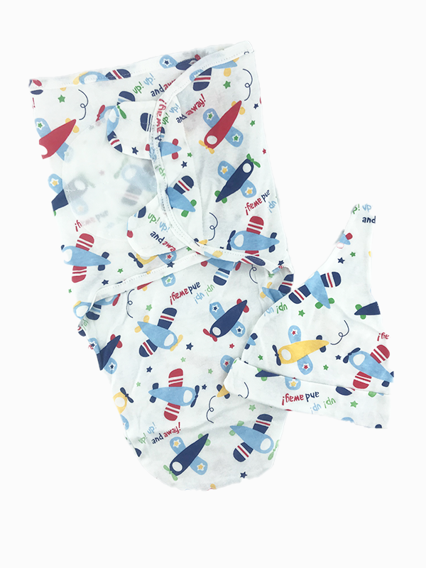 SHT176-Swaddle with Cap