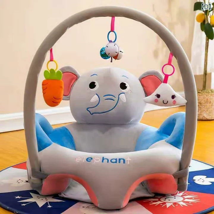Baby Learning Sofa Support Seat Grey Elephant
