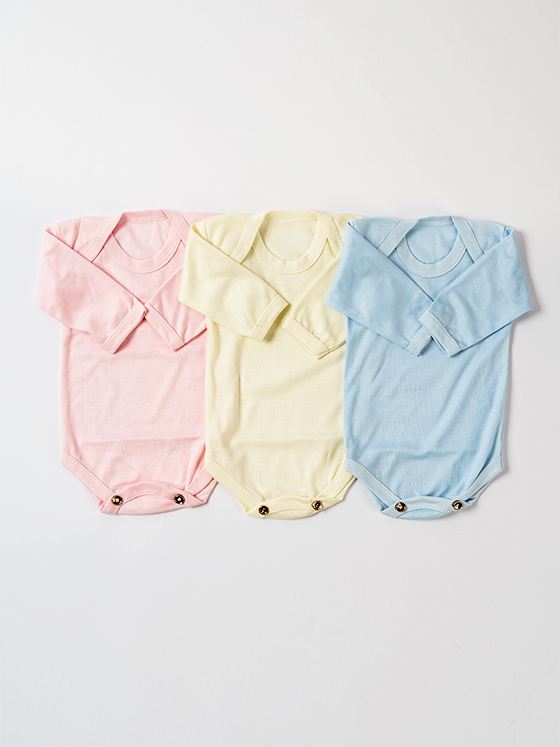 Pack of 3 Plain Bodysuits