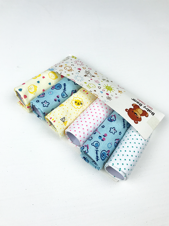 Pack of 6 Baby Face Towels