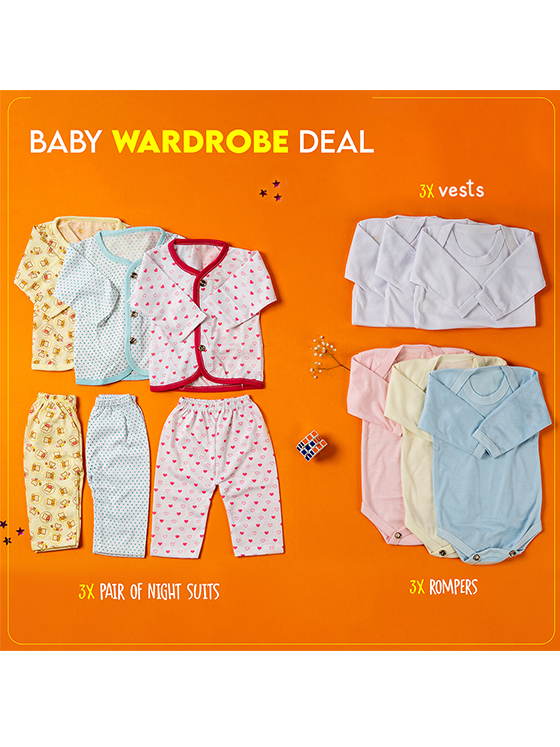 Baby Wardrobe Deal (Pack of 9)