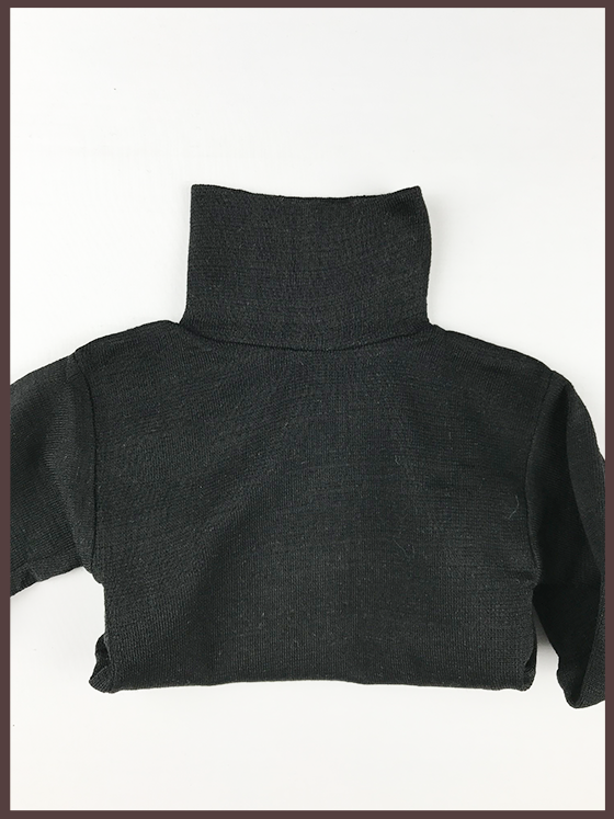 Black Baby Turtle Neck