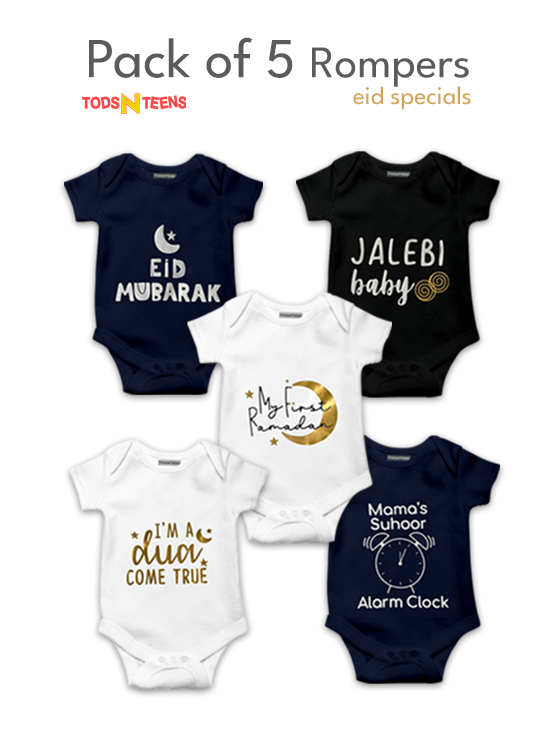 Pack of 5 Eid Rompers