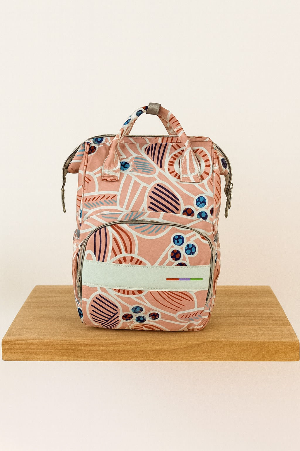 Pink Abstract Baby Diaper Bag-DB224