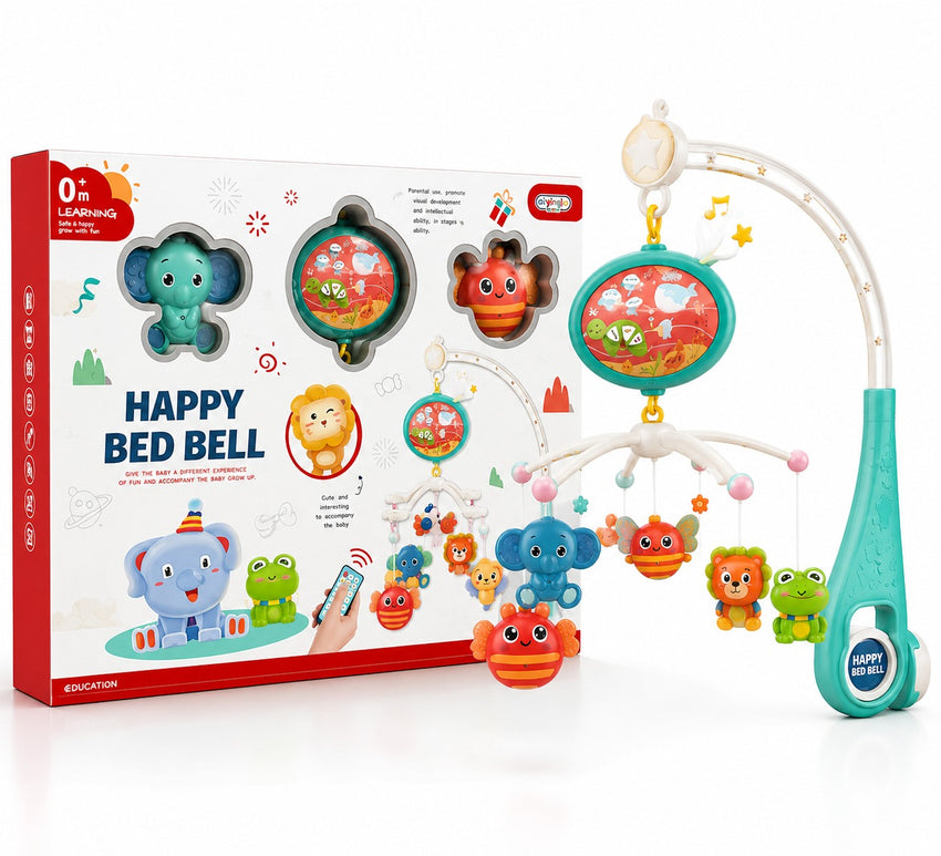 Happy Bed Bell with Remote Control Cot Mobile-CT09