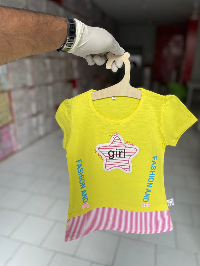 Girls T-Shirt (18-4Y) - Yellow