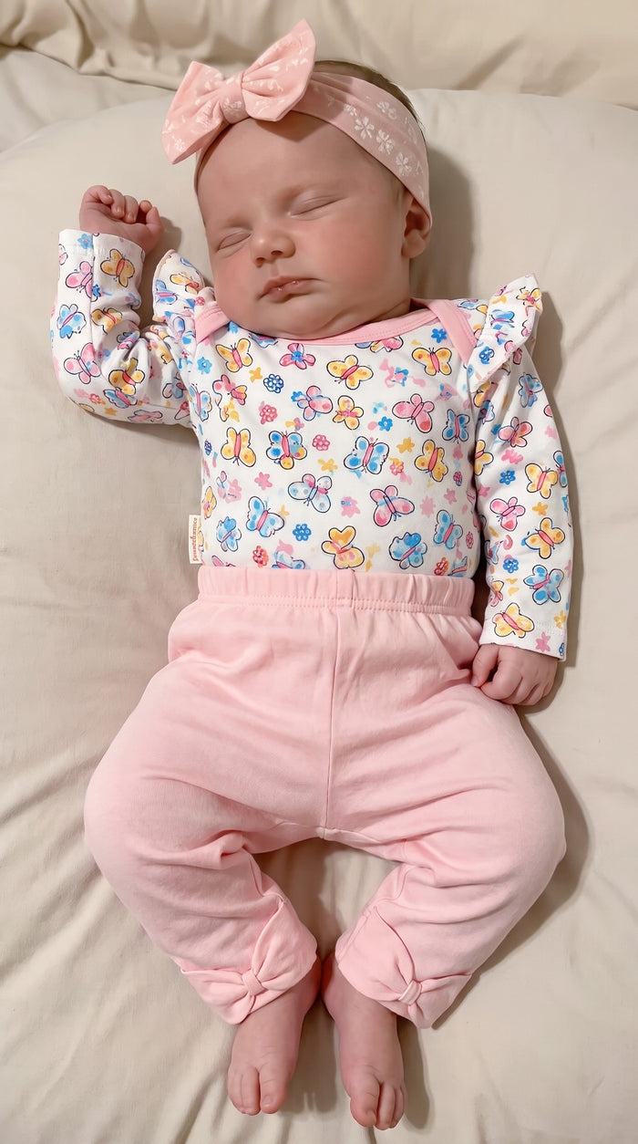 Baby Girl Printed 4-Piece Set (0-12 Months)