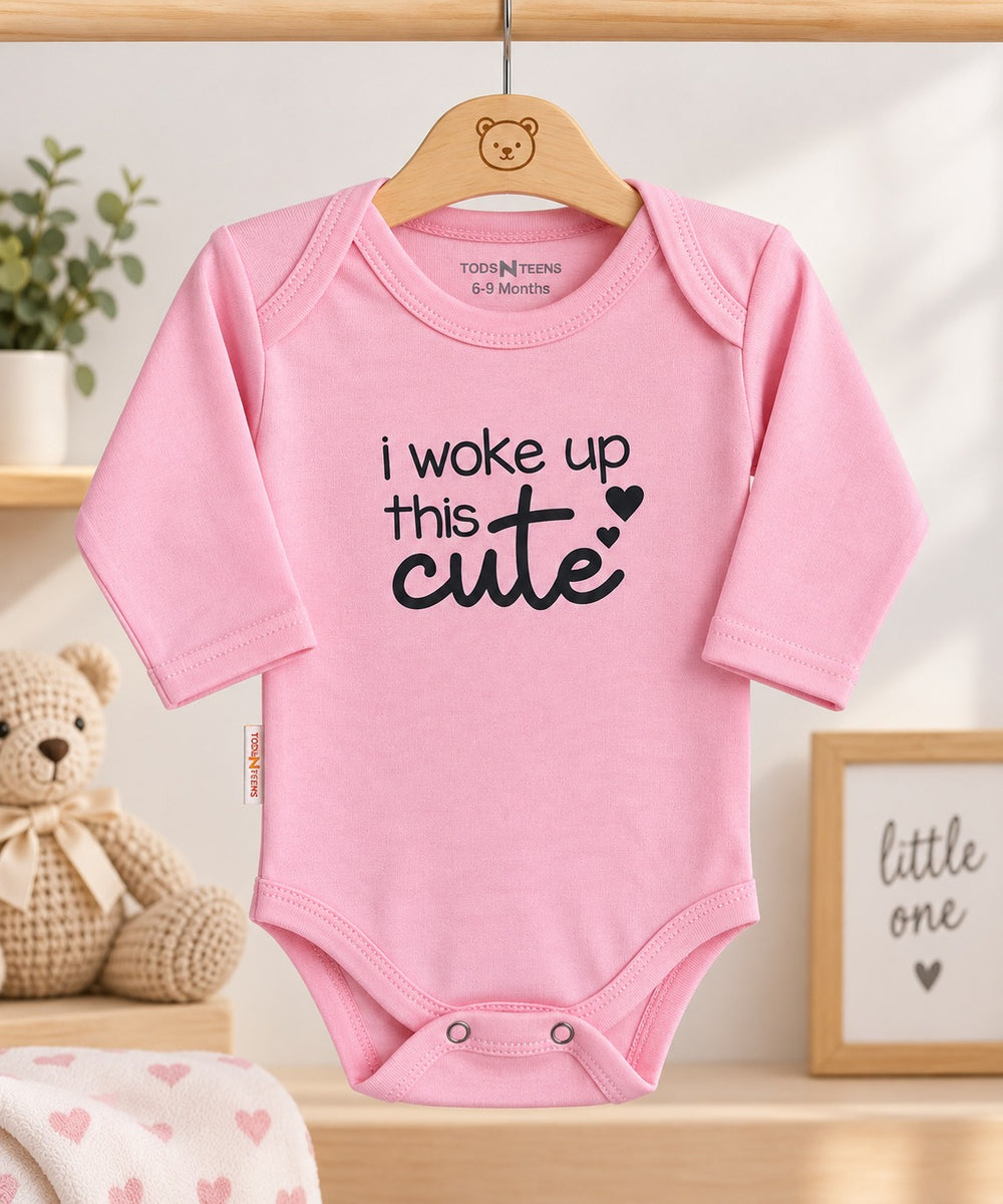 Printed Baby Full Sleeves Bodysuits - 0-12M