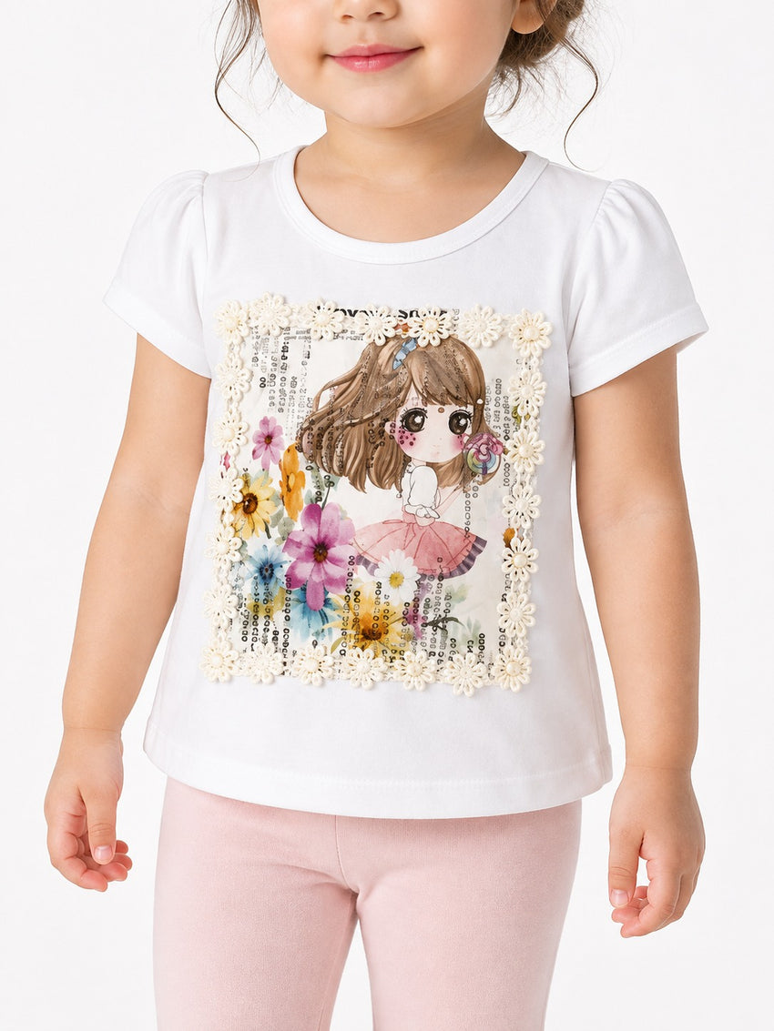 Girls T-Shirt (3-18M) - White