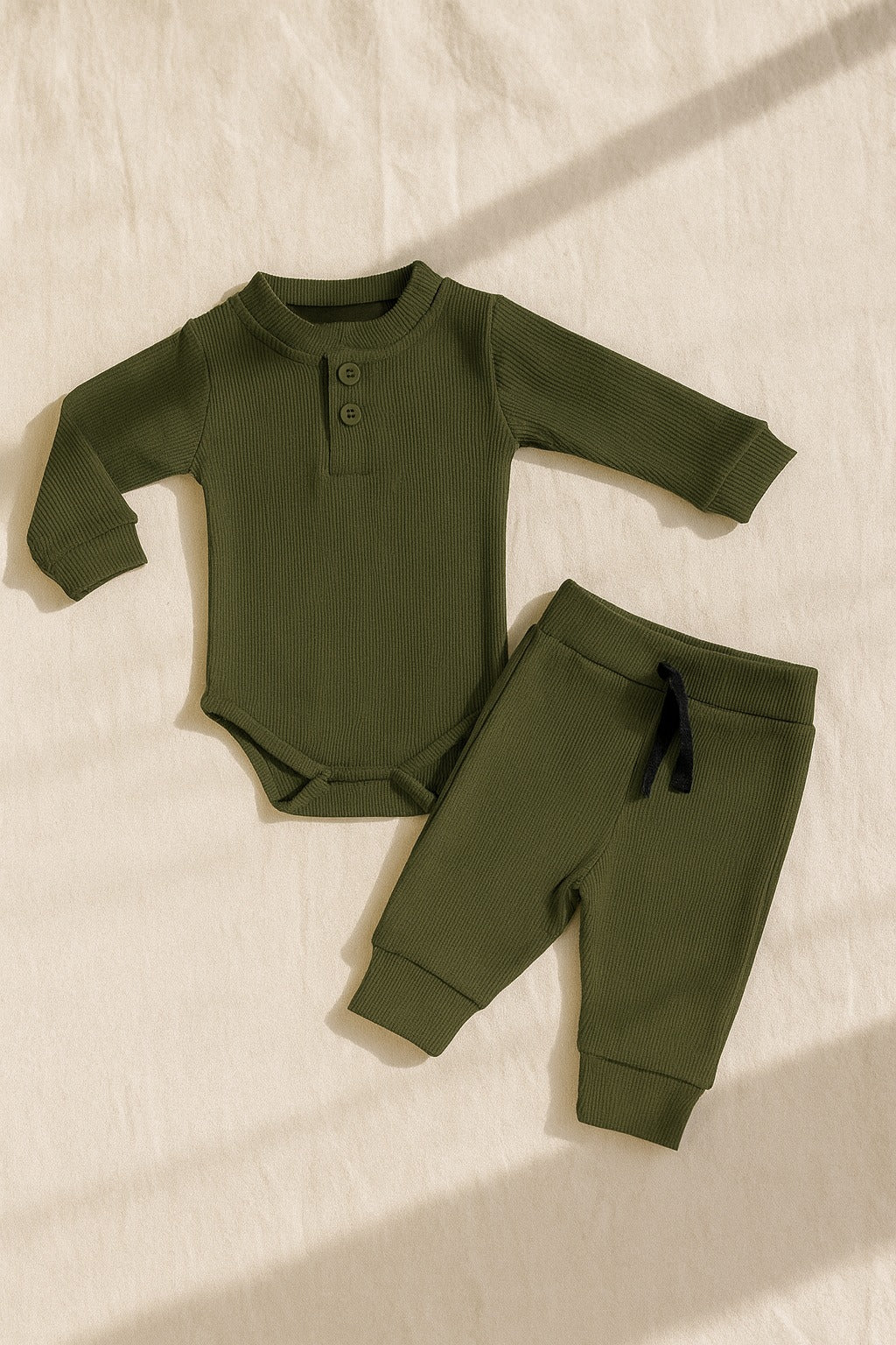N1044-Green 2pc Warmer Set (3-36M)