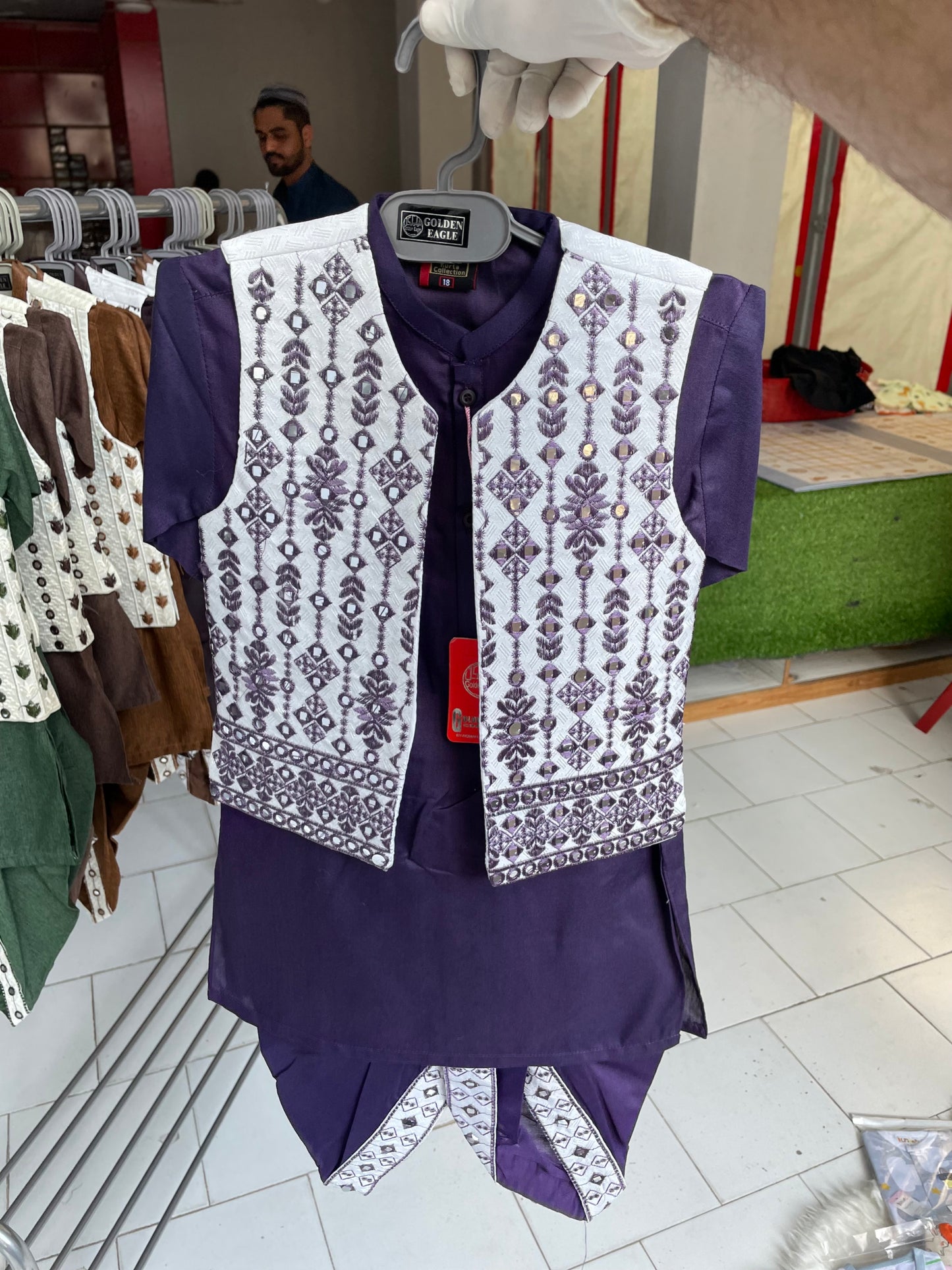 SK43- Kurta Dhoti Waistcoat